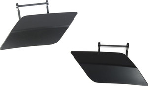 Headlight Washer Cover Pair/Set for Mercedes-Benz C-Class 2008-2011, Right Passenger and Left Driver, Paint to Match, Excludes C63 Model, Replacement