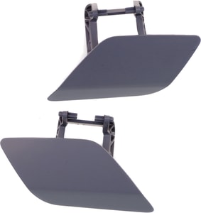 Headlight Washer Cover Pair/Set for Mercedes-Benz E-Class 2010-2013, Primed (Ready to Paint), Convertible/Coupe, Right Passenger & Left Driver, Replacement