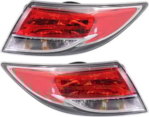 Tail Light Assembly for Mazda 6 2009-2013, Right Passenger and Left Driver Halogen Replacement Pair/Set