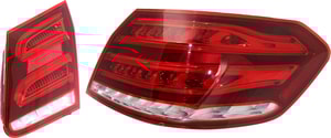Tail Light Assembly Set for 2014-2014 Mercedes-Benz E-Class, Right Passenger Side, Inner and Outer, Clear and Red Lens, Outer Clear Lens, Replacement
