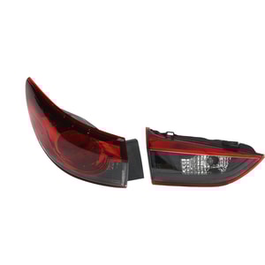 Tail Light Assembly Set for Mazda Mazda 6 (2014-2017), Inner and Outer, Halogen, Left Driver Side Replacement