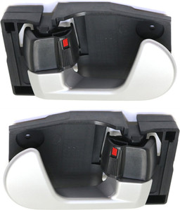 Front Interior Door Handle Pair/Set for Mitsubishi Endeavor 2004-2011 and Galant 2004-2012, Right Passenger and Left Driver Sides, Rear, Replacement