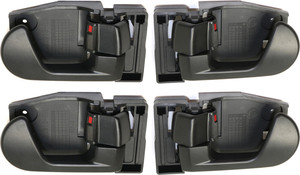 Front Interior Door Handle Pair/Set for 2004-2011 Mitsubishi Endeavor & 2004-2012 Galant, Right Passenger and Left Driver, Pair/Set of 4 Rear, Replacement