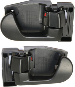 Front Interior Door Handle Pair/Set for Mitsubishi Endeavor (2004-2011), Galant (2004-2012), Right Passenger and Left Driver, Replacement