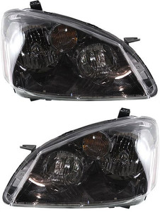 Headlight Pair/Set for Nissan Altima 2005-2006, Right Passenger and Left Driver Replacement