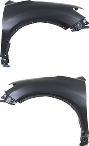 Front Fender Pair/Set for 2014-2020 Nissan Rogue, Right Passenger and Left Driver Sides, Replacement