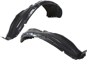 Front Fender Liner Pair/Set for 2009-2010 Nissan Murano, Right Passenger and Left Driver Inner, Replacement