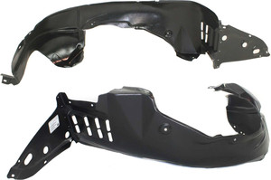 Front Fender Liner Pair/Set for 2007-2011 Nissan Altima, Right Passenger and Left Driver, Hybrid Model Replacement