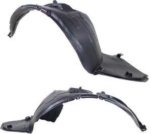 Front Fender Liner Pair/Set for Nissan Versa 2015-2019, Right Passenger and Left Driver, Plastic, Sedan, Replacement