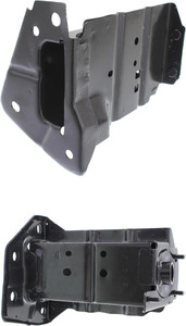 Front Bumper Bracket Pair/Set for 2013-2019 Nissan Sentra, Right Passenger and Left Driver Sidemember Connector, Steel Replacement