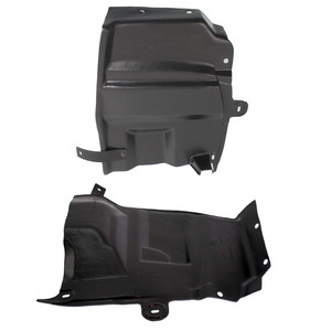 Engine Splash Shield Pair/Set for 2009-2014 Nissan Maxima, Right Passenger and Left Driver Under Cover, Replacement