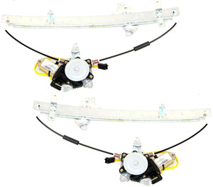 Front Window Regulator Pair/Set for INFINITI PATHFINDER/QX4 1998-2001, Right Passenger and Left Driver, Power, with Motor, Replacement