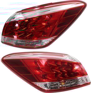 Tail Light Assembly Pair/Set for Nissan Murano 2011-2012, Includes Right Passenger and Left Driver, Up to March 2012, Excludes CrossCabriolet Model, Replacement