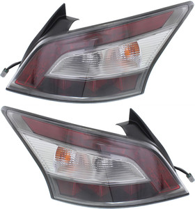 Tail Light Assembly for Nissan Maxima 2012-2014, Halogen, Right Passenger and Left Driver, Replacement Pair/Set
