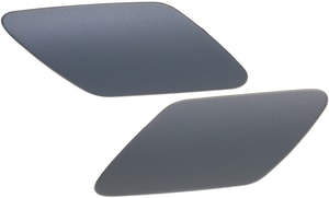 Headlight Washer Cover Pair/Set for Porsche Cayenne Turbo/Turbo S Models, 2011-2014, Right Passenger and Left Driver, Primed (Ready to Paint) Replacement