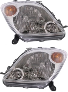 XA Headlight Pair/Set for 2004-2005 Vehicles, Includes Right Passenger and Left Driver Lenses and Housings, Replacement