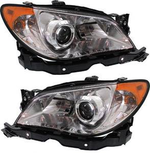 Pair/Set - Headlight Assembly for 2007 Subaru Impreza, Halogen, without HID, Right Passenger and Left Driver Replacement