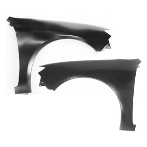 Pair/Set - Front Fender for 2008-2011 Subaru Impreza, Right Passenger and Left Driver, Sedan/Wagon, Primed (Ready to Paint), Steel Replacement Set
