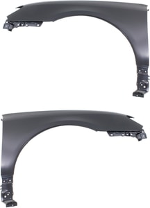 Front Fender Pair/Set for 2006-2007 Subaru Impreza Wagon, Right Passenger and Left Driver, Steel, Primed (Ready to Paint), without Signal Light Hole, Replacement