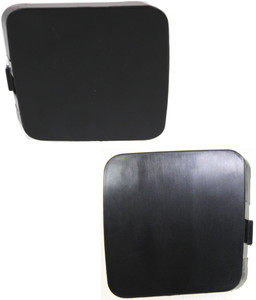 Front Bumper Tow Hook Cover Pair/Set for Toyota RAV4 2009-2012, Right Passenger and Left Driver Access Hole Cover, Textured, Limited Model Replacement