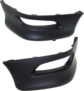 Front Lower Valance Spoiler Pair/Set for 2005-2008 Toyota Corolla, Right Passenger and Left Driver Side, Primed (Ready to Paint), Replacement
