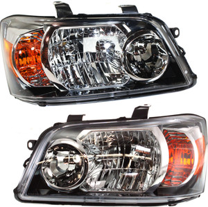Headlight Pair/Set for Toyota Highlander 2004-2006 Right Passenger and Left Driver, Lens and Housing Replacement