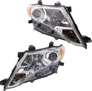 Headlight Assembly for Toyota Venza 2009-2015, Right Passenger and Left Driver, Halogen, Replacement Pair/Set