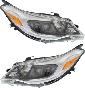 Pair/Set - Headlight Assembly for Toyota Avalon 2013-2015, Right Passenger and Left Driver, Halogen, Suitable for Limited/Hybrid Limited Models, Replacement