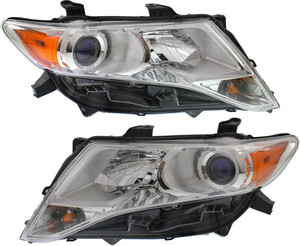 Headlight Assembly Pair/Set for Toyota Venza 2009-2012 Base/Limited Models, Right Passenger and Left Driver, HID/Xenon with HID Pair/Set, Replacement