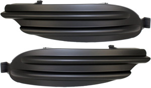 Pair/Set - Front Fog Light Cover for Toyota Camry 2002-2006, Right Passenger and Left Driver Sides, Black Replacement Set