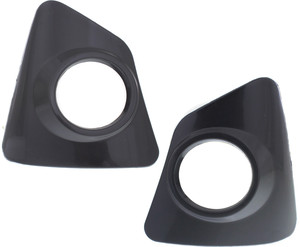 Front Fog Light Molding Pair/Set for 2014-2016 Toyota Corolla - Right Passenger and Left Driver - Primed (Ready to Paint) Replacement