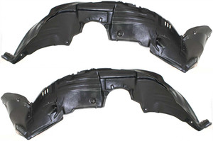 Front Fender Liner Pair/Set for Toyota Highlander 2008-2010, Right Passenger and Left Driver, with Towing Package, (Excluding Hybrid Model) Replacement