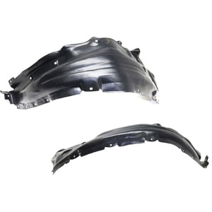 Front Fender Liner Pair/Set for Toyota Tundra 2014-2021, Right Passenger and Left Driver, Rear Section, Without Cold Climate Specification Replacement