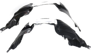 Front Fender Liner Pair/Set for Toyota Sienna 2011-2020 SE Model, Right Passenger and Left Driver, with Insulation Foam and Extension Sheet, Plastic, Vacuum Form, Replacement
