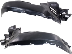 Front Fender Liner Pair/Set for 2016-2023 Toyota Tacoma, Right Passenger and Left Driver, Vacuum Formed Plastic, Replacement