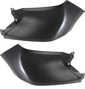Front Fender Filler Pair/Set for Toyota Tundra 2014-2021, Right Passenger and Left Driver, Painted Black, Plastic Replacement