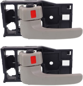 Front and Rear Door Handle Pair/Set for Toyota Tundra 2004-2006, Right Passenger and Left Driver, Pair/Set of 4, Inside, Gray, Replacement