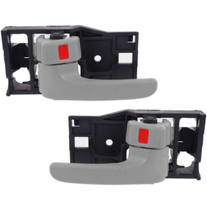 Front and Rear Interior Door Handle Pair/Set for Toyota Avalon 2000-2004/Sequoia 2001-2007, Right Passenger and Left Driver, Gray, Replacement