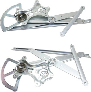 Pair/Set - Front Window Regulator for Lexus 4Runner (2010-2023), GX460 (2010-2021), Right Passenger and Left Driver, Power, Without Motor, Replacement Set