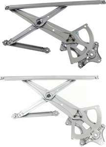 Front Window Regulator Pair/Set for Toyota Corolla 2009-2013 / Matrix 2009-2014, Power, Right Passenger and Left Driver, Without Motor, Replacement
