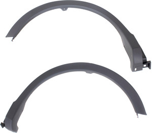 Pair/Set - Rear Wheel Opening Molding Assembly for Toyota RAV4 2013-2015, Right Passenger and Left Driver, Textured, Replacement Set