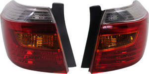 Tail Light Pair/Set for 2008-2010 Toyota Highlander, Right Passenger and Left Driver Side Replacement