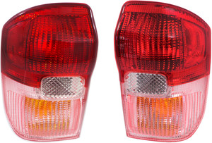 Tail Light Assembly Pair/Set of 2 for Toyota RAV4 2001-2003, Right Passenger and Left Driver, Halogen, Replacement