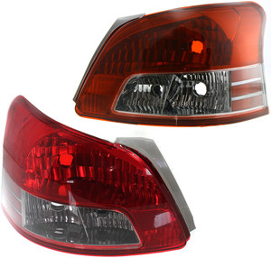 Tail Light Assembly for Toyota Yaris 2007-2011, Halogen, Right Passenger and Left Driver, Pair/Set of 2, Replacement
