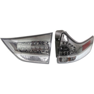 Tail Light Assembly for 2011-2020 Toyota Sienna, Right Passenger Outer, Halogen, Set of 2 Replacement