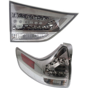 Tail Light Set for 2011-2020 Toyota Sienna, Left Driver Inner and Outer, Halogen Replacement