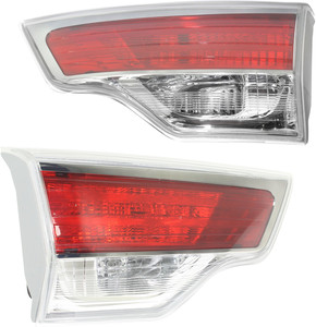 Tail Light Assembly Pair/Set for Toyota Highlander 2014-2017, Inner, Right Passenger and Left Driver, Replacement