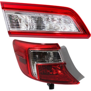 Inner and Outer Tail Light Set for 2012-2014 Toyota Camry, Left Driver Side Replacement