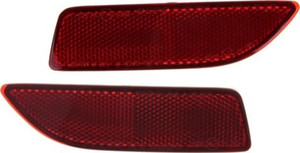Rear Bumper Reflector Light Pair/Set for Toyota Corolla 2011-2013, Right Passenger and Left Driver, Replacement