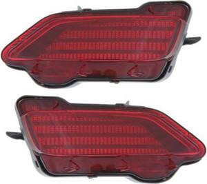 Rear Bumper Reflector Light Pair/Set for 2013-2015 Toyota RAV4 Right Passenger and Left Driver Replacement